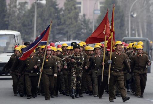 Nordkoreanisches Militär in Pjöngjang