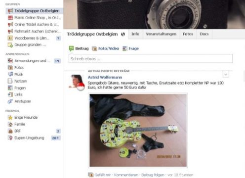 Die Trödelgruppe Ostbelgien hat bereits 2.358 Mitglieder