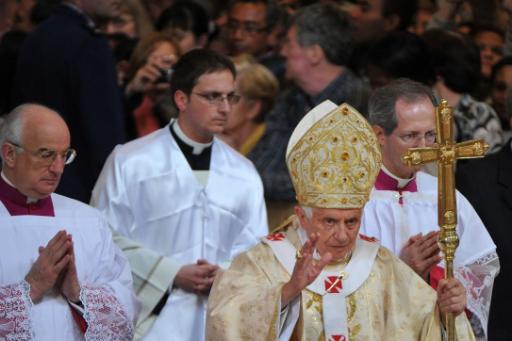 Papst Benedikt am Gründonnerstag 2012