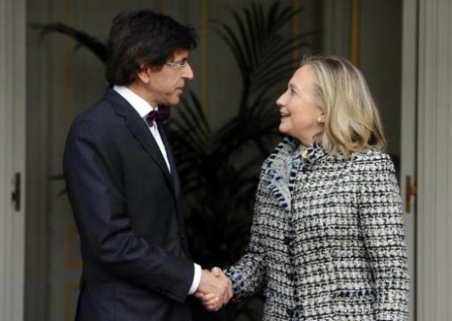 Premier Di Rupo trifft US-Außenministerin Clinton