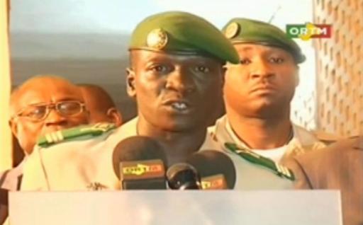 Putschistenführer Hauptmann Amadou Sanogo im Staatsfernsehen