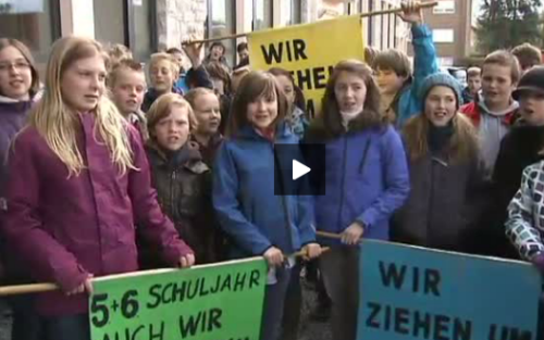 Schüler beziehen neue Schule in Raeren-Driesch
