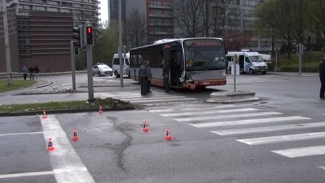 Unfallort in Brüssel