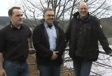 Eric Dries, Christian Lesuisse und Werner Baumgarten