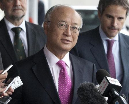 IAEA-Chef Yukiya Amano nach seiner Rückkehr aus Teheran