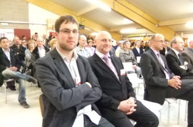 Neuer Bauhof der Gemeinde Bütgenbach eröffnet - Paul Schumacher mit seinem designierten Nachfolger Patrick Faymonville