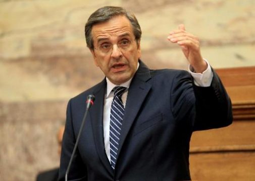 Antonis Samaras, der Parteichef der Nea Dimokratia