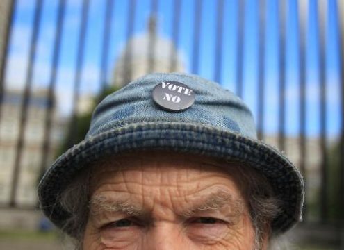 Gegner des Fiskalpakts in Dublin