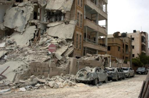 Zerstörte Gebäude in Idlib