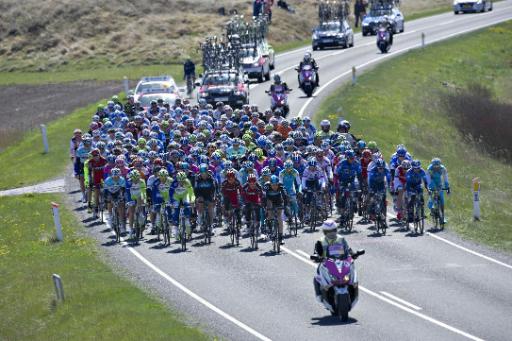 Giro-Etappe von Herning nach Herning in 2012 (Bild: Claus Fisker/AFP)