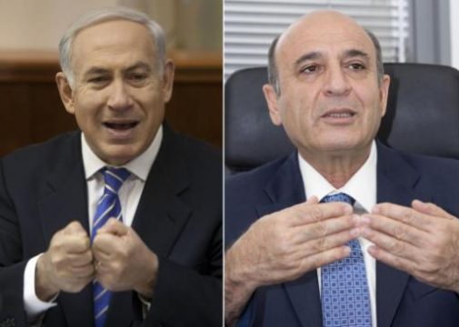 Benjamin Netanjahu und Kadima-Chef Schaul Mofas