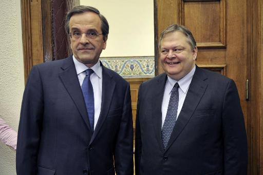 Antonis Samaras und Evangelos Venizelos