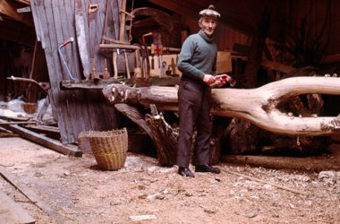 Theo Wiesen bei der Arbeit