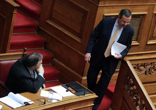 Evangelos Venizelos trifft Antonis Samaras