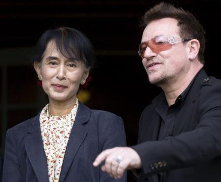 Suu Kyi und Bono