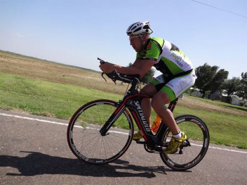 Olivier Dupuis beim Race Across America