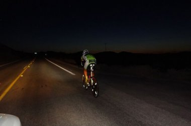 Olivier Dupuis beim Race Across America