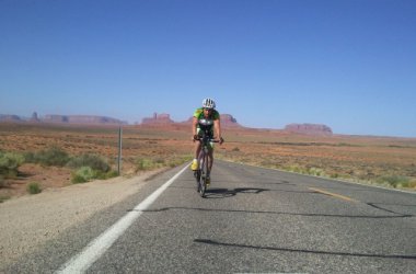 Olivier Dupuis beim Race Across America