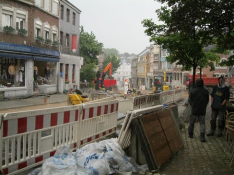 Arbeiten Stadtzentrum Eupen