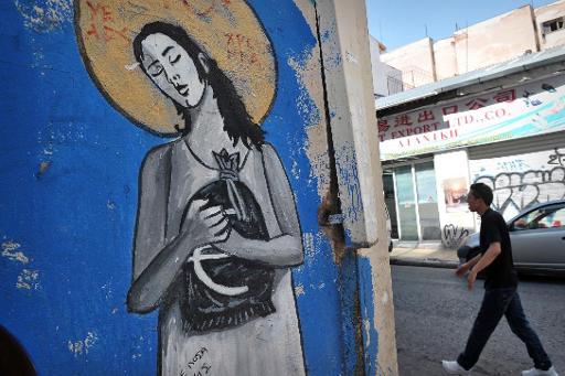 Die Euro-Krise inspiriert die griechischen Straßenkünstler