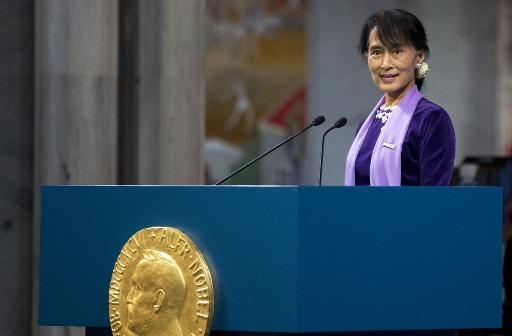 Aung San Suu Kyi in Oslo