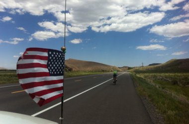 Olivier Dupuis beim Race Across America