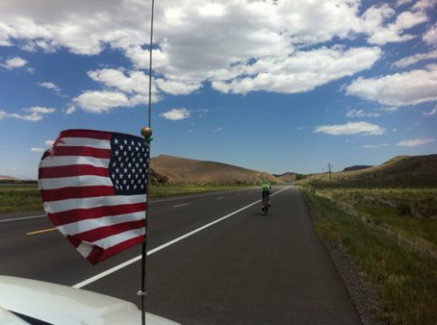 Olivier Dupuis beim Race Across America