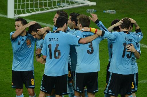 Spanier freuen sich über den Einzug ins Viertelfinale