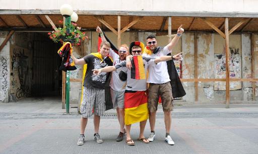 Deutsche Fans in Warschau