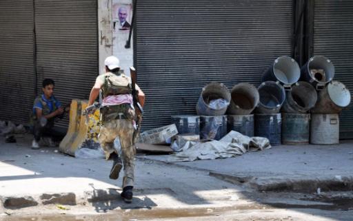 Rebellen kämpfen in der syrischen Stadt Aleppo