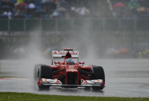Fernando Alonso beim Training in Silverstone