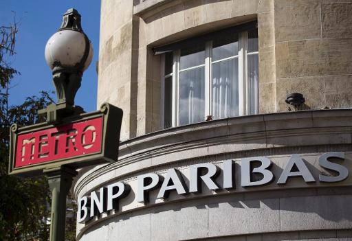 Eine Filiale der BNP Paribas in Paris