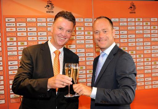 Louis Van Gaal und KNVB-Direktor Bert van Oostveen