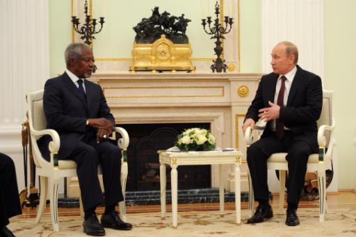 Kofi Annan und Wladimir Putin