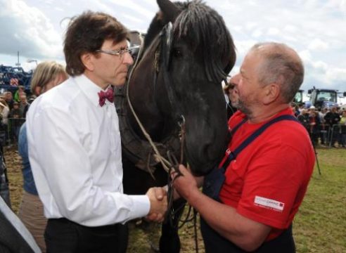 Premier Di Rupo besucht die Landwirtschaftsmesse in Libramont