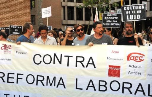 Massenproteste in Madrid gegen den harten Sparkurs der Regierung