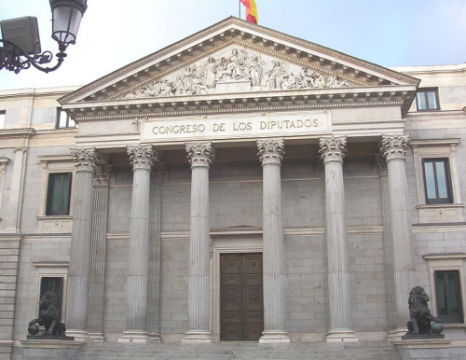 Das spanische Parlament in Madrid