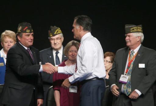 Mitt Romney mit Veteranen in Reno (Nevada)