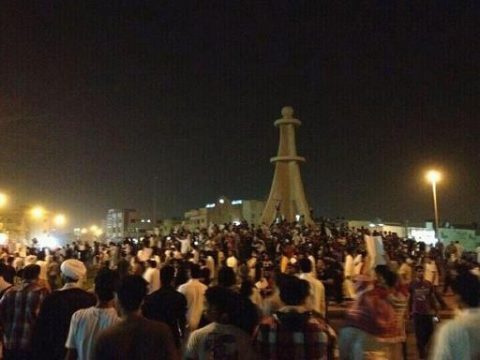 Demonstration in saudi-arabischer Stadt Qatif