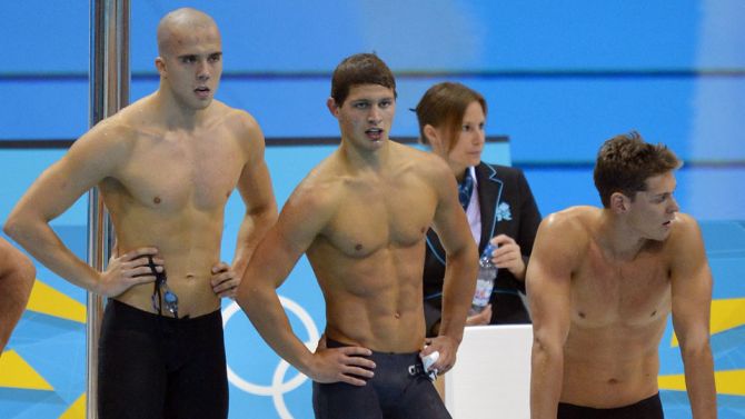 Schwimm-Staffel der Männer auf Rang acht