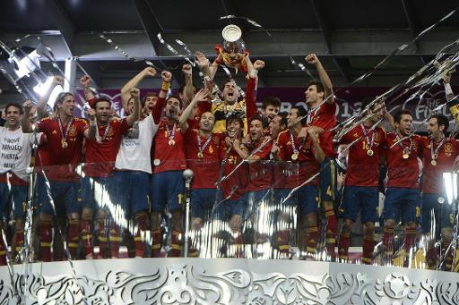 Alter und neuer Europameister Spanien