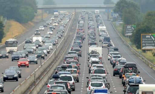 Staus in der Ferienzeit auf den französischen Autobahnen