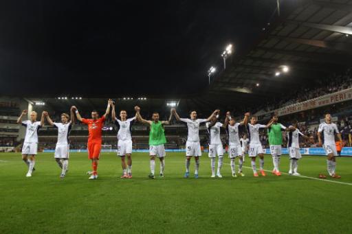 Die Spieler des RFC Anderlecht nach dem 5:0-Sieg über den litauischen Verein Ekranas