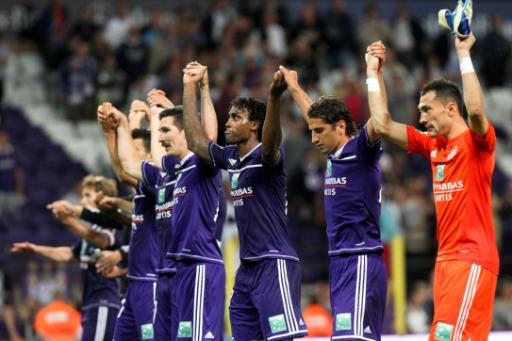 Glückliche Spieler des FRC Anderlecht
