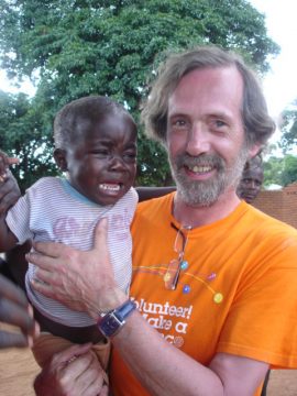 Cris van Beek mit seinem Patenkind Cris aus Kamwendo ( Malawi)