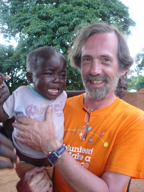 Cris van Beek mit seinem Patenkind Cris aus Kamwendo ( Malawi)