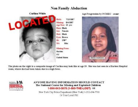 Carlina White wurde als Baby entführt