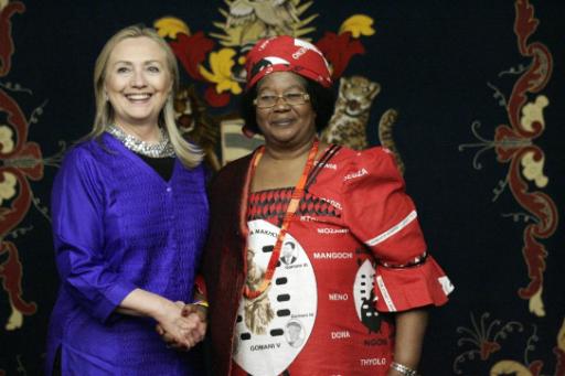 Hillary Clinton und Malawis Präsidentin Joyce Banda