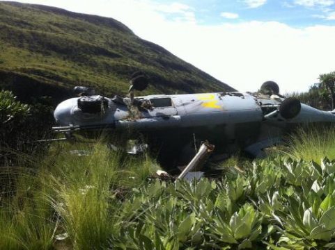 Einer der abgestürzten Hubschrauber