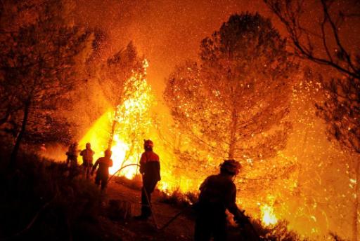 Waldbrand in La Torre de les Maçanes bei Alicante